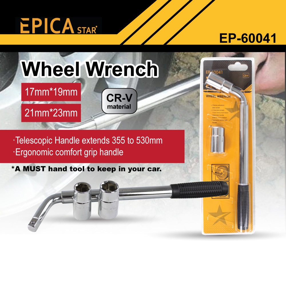 Epica Car Tyres Replacement Original Wheel Wrench Set Chrome Vanadium