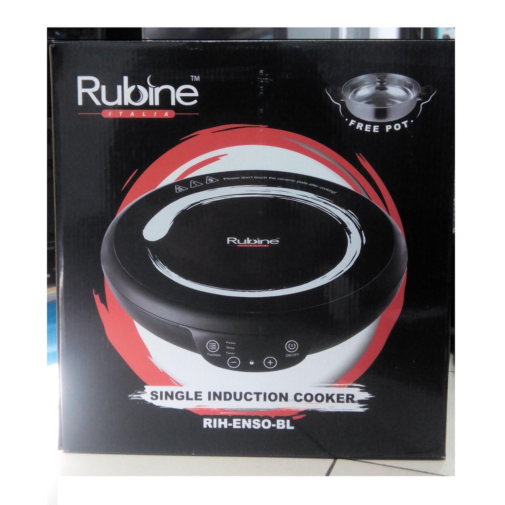 Rubine Electric Ceramic Induction Cooker RIHENSOBL (Free Cooking POT