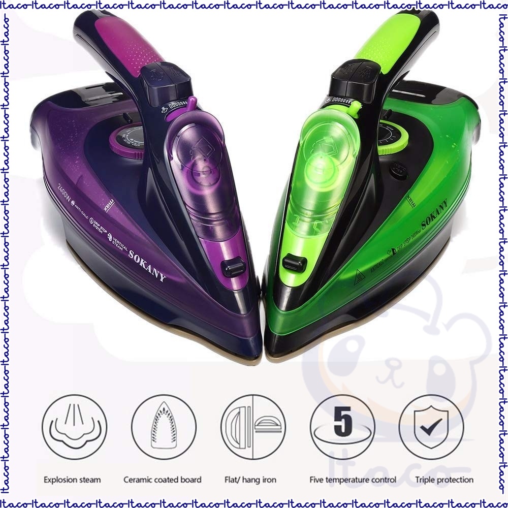 ITACO SOKANY 2085 Handheld Portable Wireless Steam Iron 2400W Garment