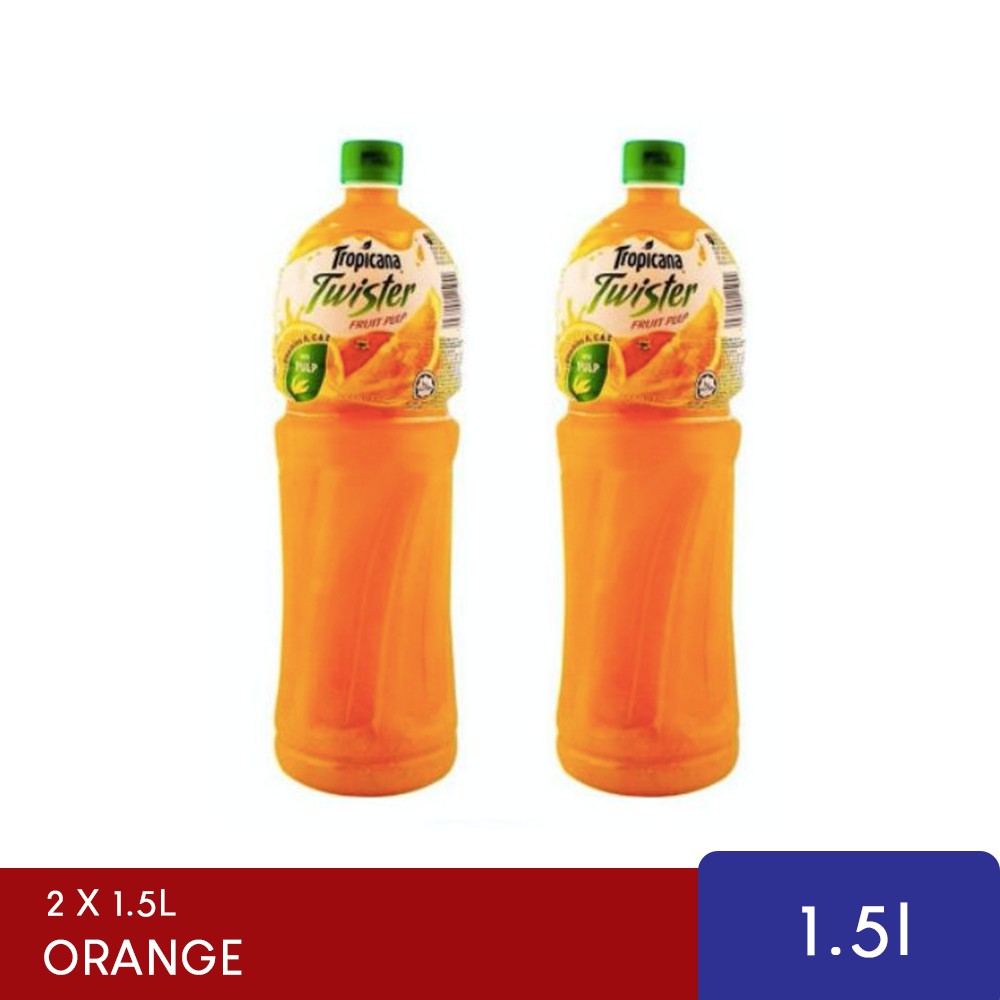 Tropicana Twister Orange Juice 2 x 1.5L Shopee Malaysia