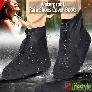 IsALifestyle Rain Shoe Cover Washable Anti Dust Slip Resistance Base Boot PVC Protection For Cycling Fishing Travelling