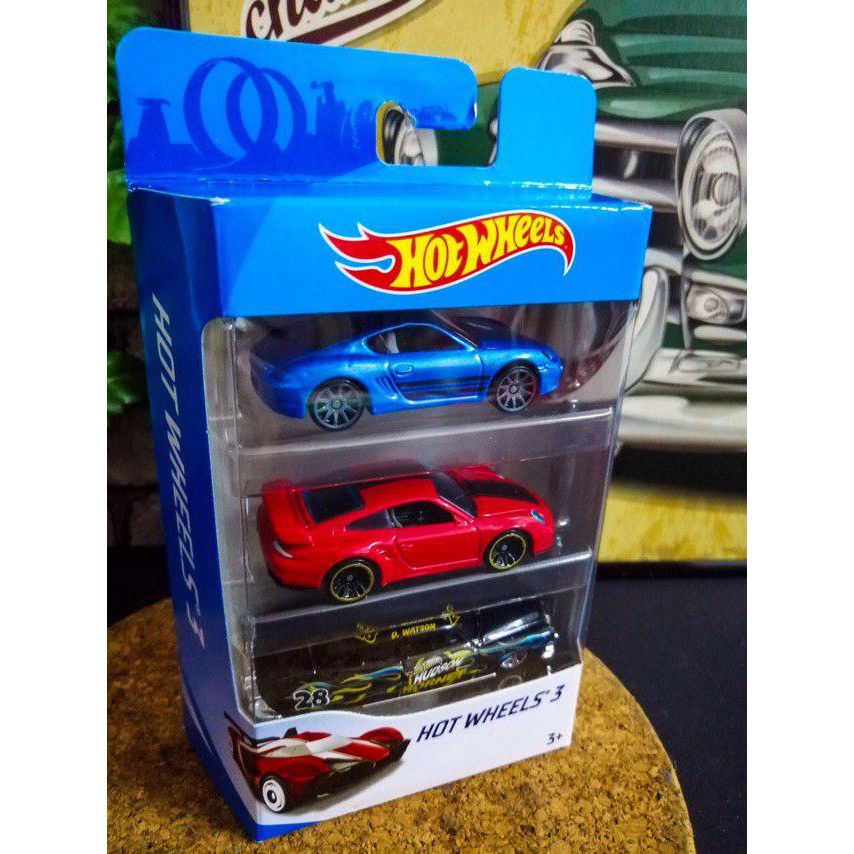 3 pack hot wheels