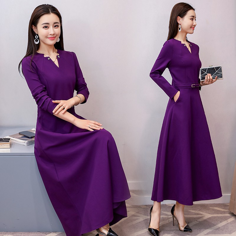  WW 079 Elegant Dinner  Dress  Event Women Clothing Long 