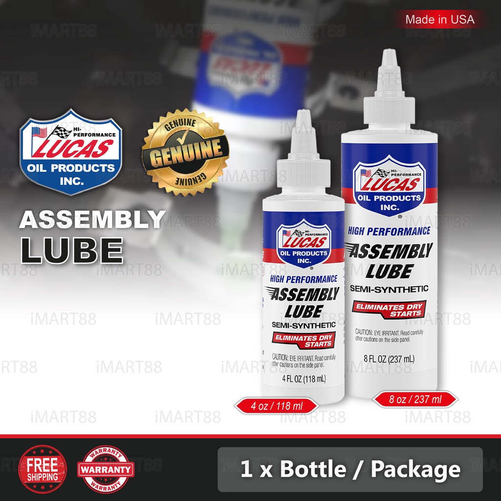 LUCAS Oil SemiSynthetic High Performance Engine Assembly Lube 118ML