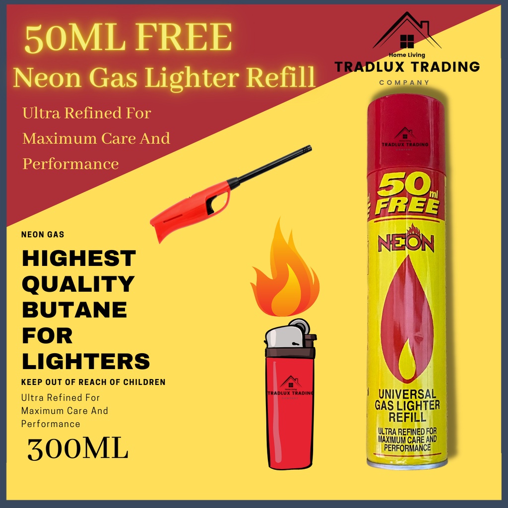NEON lighter gas refill (L) *300ML+50ml Shopee Malaysia