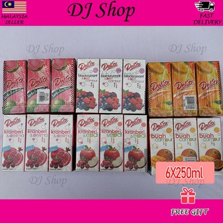 DELITE AIR KOTAK BUAH  BUAHAN 250ML HALAL Shopee Malaysia