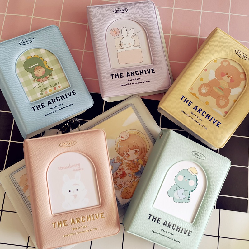 Morandi Color 3 Inch Mini Photo Album 40 Pockets Cute Card Holder KPOP Idol Photocard Collect Book