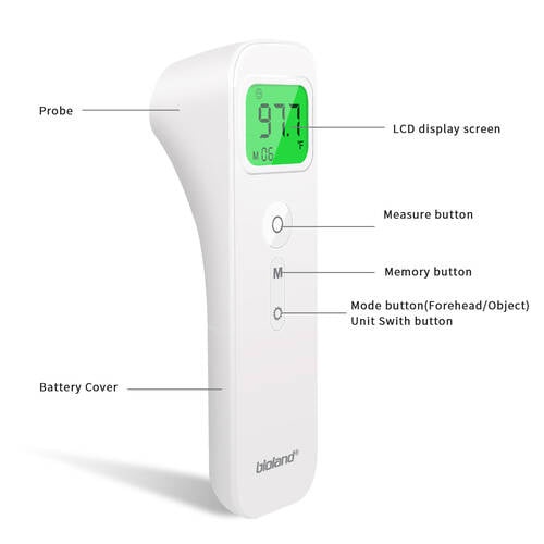 Bioland E122 Infrared Thermometer White Shopee Malaysia