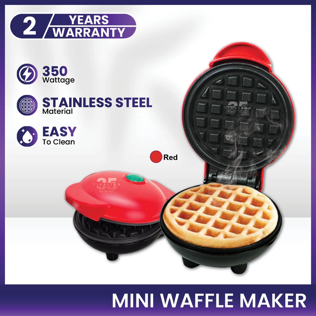 Mini Waffle Maker 350W Egg Cake Mini Waffle Machine Egg Cake Pan Waffle