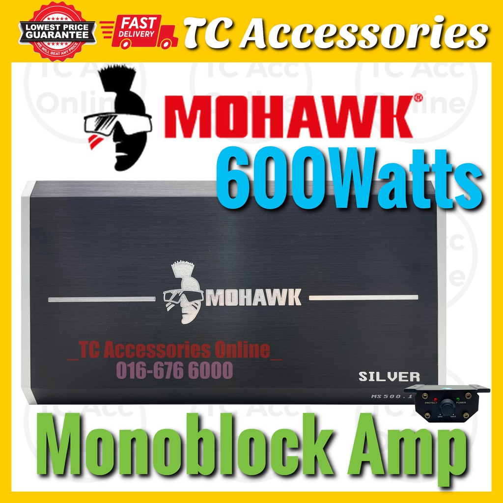 MOHAWK SILVER MONOBLOCK AMPLIFIER 600W MS500.1 Shopee Malaysia