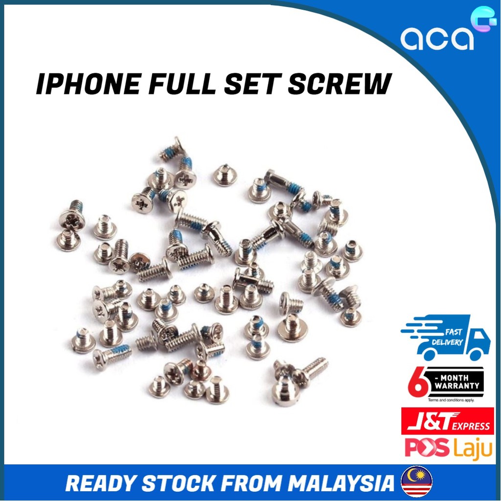 [ACA] IPHONE SKRU SCREW FULLSET ALL MODEL IPHONE 5 5S 6 6S 6 PLUS 6S PLUS 7 PLUS 8 PLUS IPHONE X ...