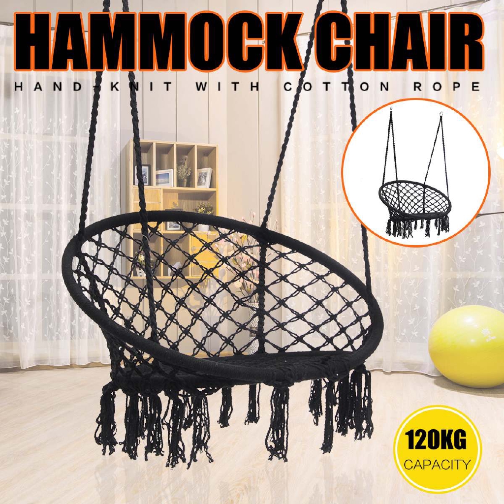 Round Hammock Swing Hanging Chair Outdoor Indoor Furniture For Garden Dormitory Children Adult Chair Hammock Bed