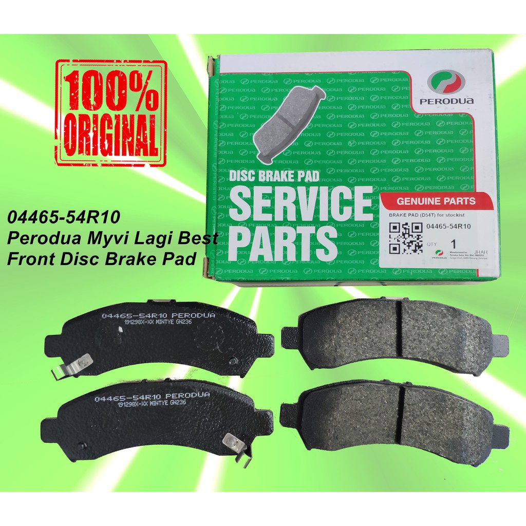 Perodua Myvi Lagi Best Genuine Front Brake Pad Shopee Malaysia