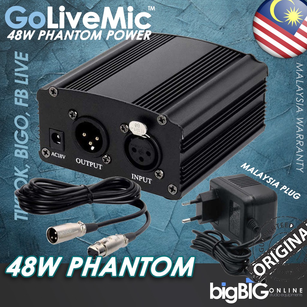 Ready Stock Golive 48w Phantom Power Adapter Xlr And Usb Phantom Power Malaysia Ready Stock Shopee Malaysia