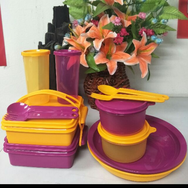 Tupperware lunch box set collection 📌📌 | Shopee Malaysia