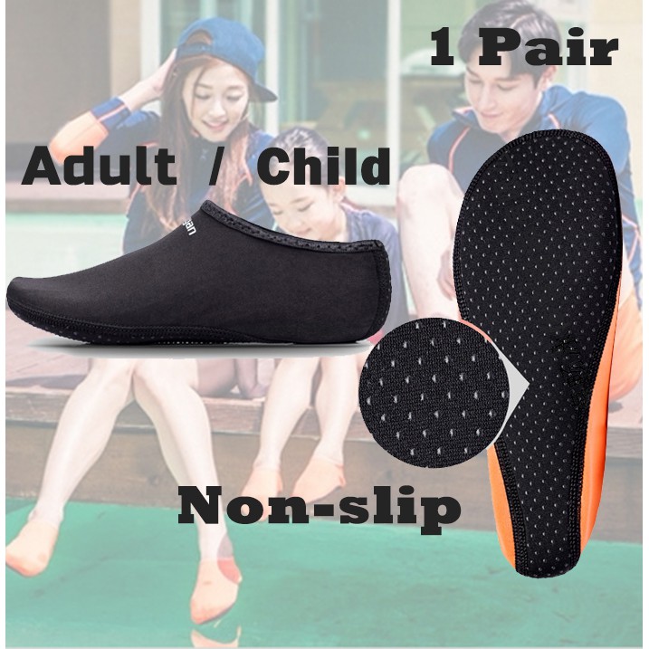 Anti-Slip Water Shoes Aqua Sock Yoga Exercise Pool Beach Dance Swim Slip On Surf Kasut Renang Dewasa 游泳鞋 沙滩鞋