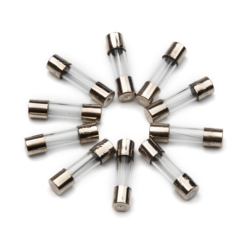 10//50//100PCS 2A 250V Fast Acting 3.6*10mm Electrical Blow Glass Tube Fuse