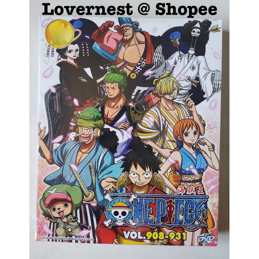 Anime Dvd One Piece 海贼王 Box 29 Vol 908 931 Shopee Malaysia