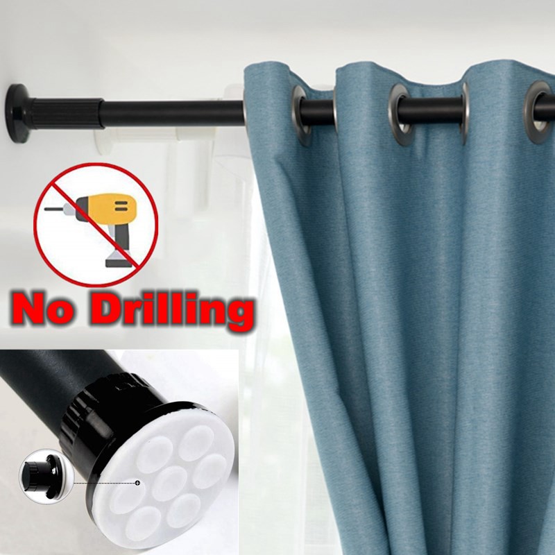 No Drilling 70cm 410cm Curtain Rod, Super Long Shower Curtain Rod