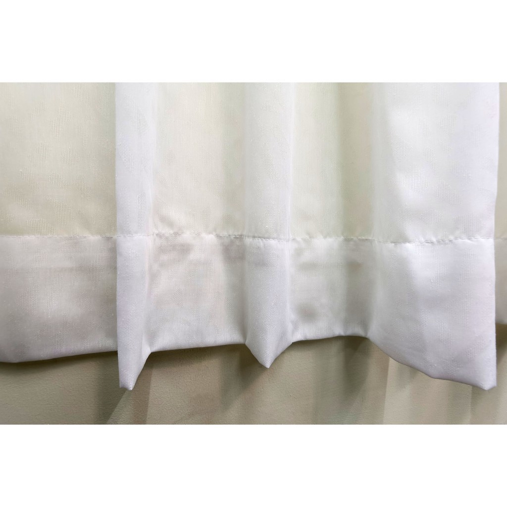 Langsir Murah White Sheer Curtain Langsir Jarang Putih Curtain Plain 150cm X 260