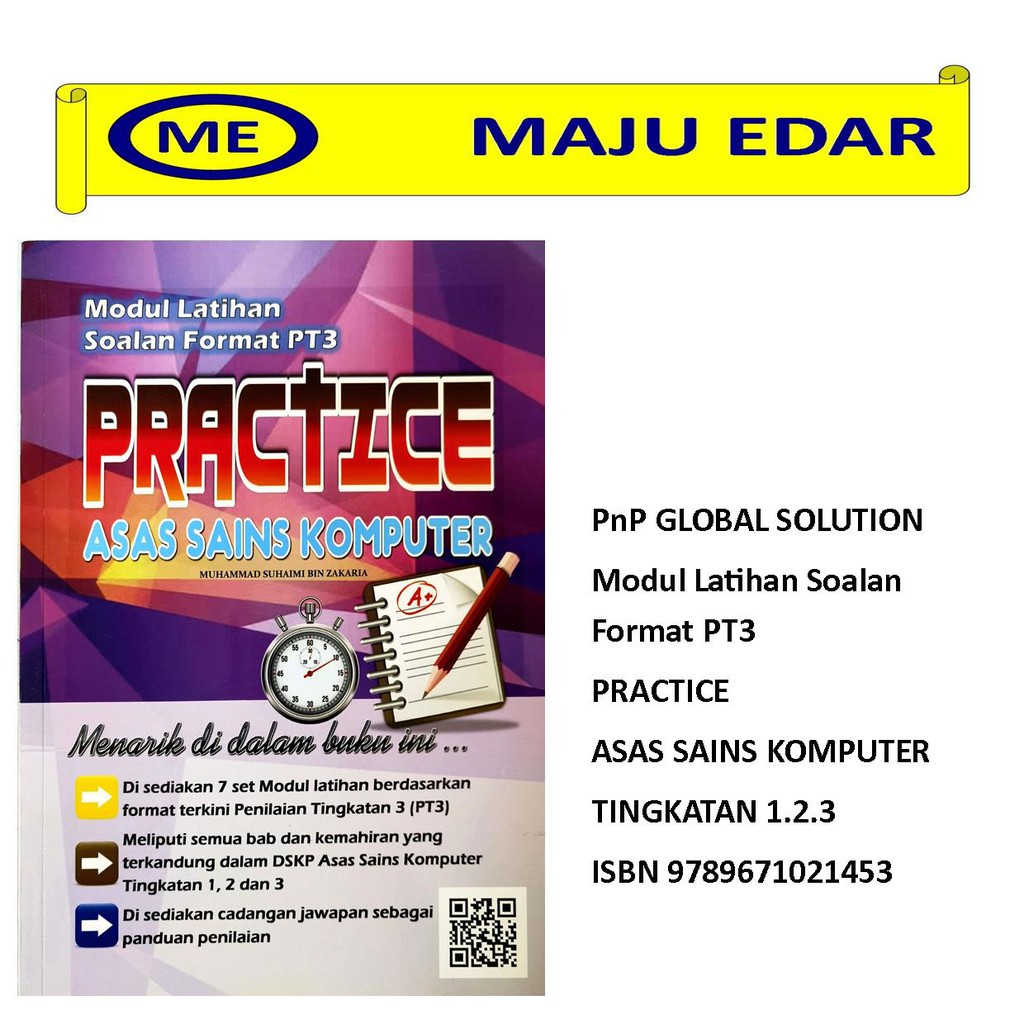 Buy PnP MODUL LATIHAN SOALAN FORMAT PT3 PRACTICE ASAS SAINS KOMPUTER