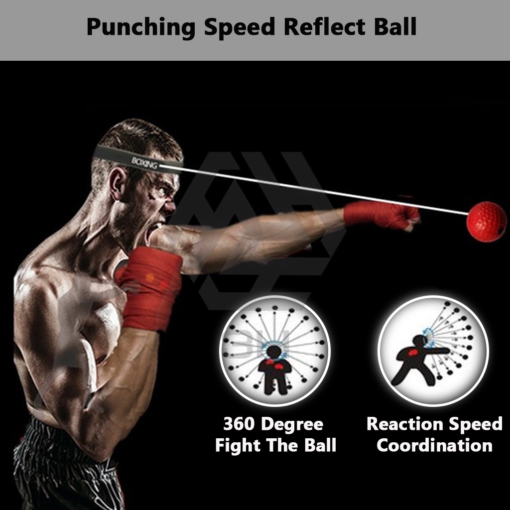 3H Fitness Boxing Fight Punching Reflex Ball 3 Difficulty Level