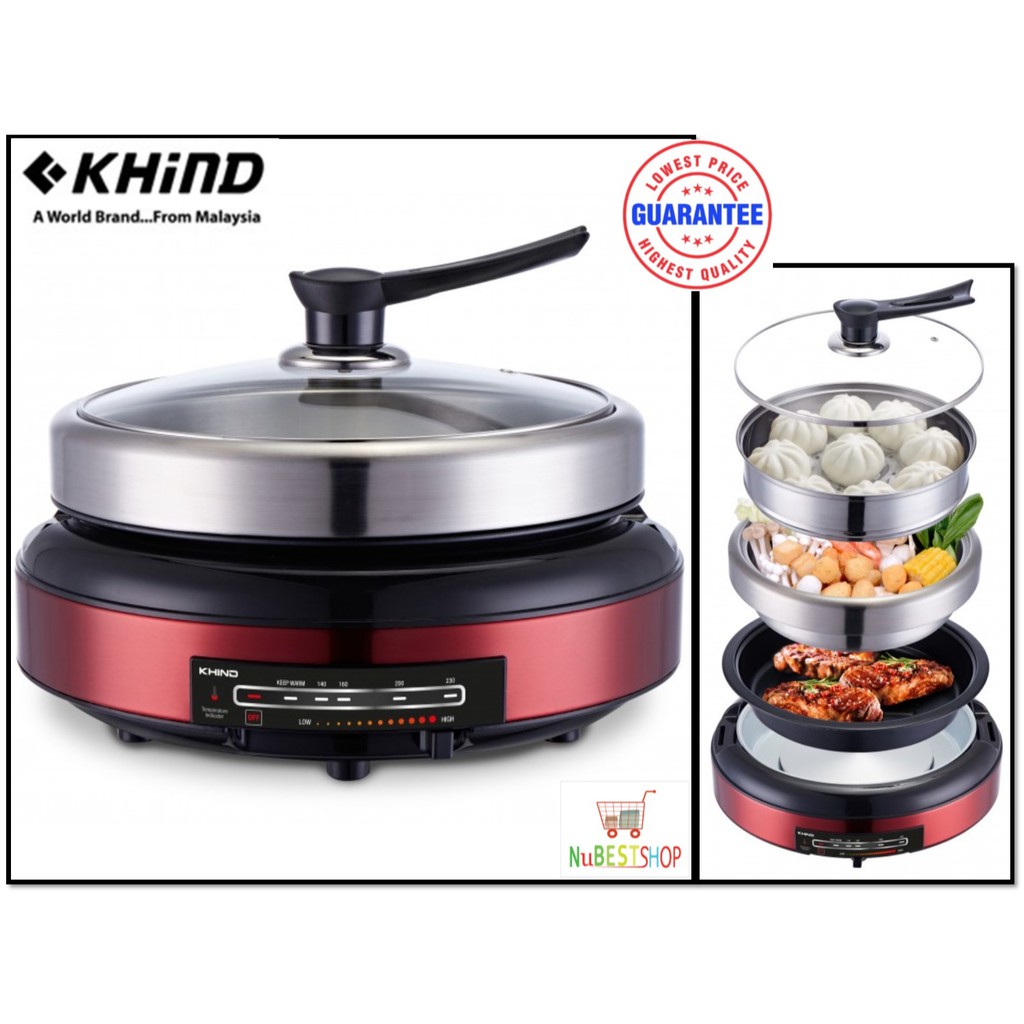 Khind MC388 8 In 1 Multi Cooker With Rust Free Stainless Steel Hot Pot