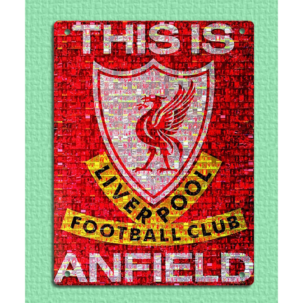 Liverpool Fc This Is Anfield Decorative Wall Stickers Vintage Metal Poster Shopee Malaysia