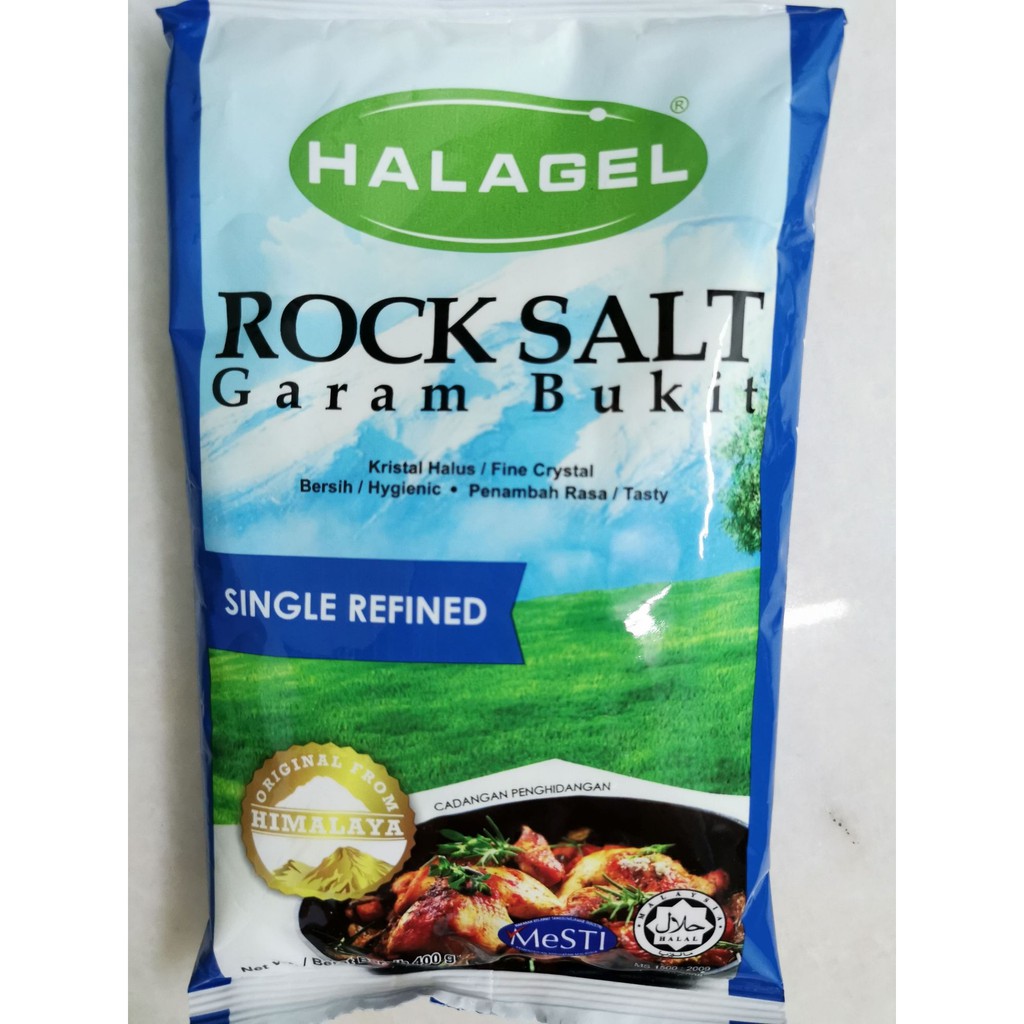 Halagel Rock Salt ( Natural Regular ) 400g HALAL Shopee Malaysia