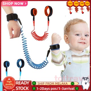 1.5M Anti-Lost Rope Child Harness Walking Leash for Kids Girl Blue  Durable Toddler Safety Leash Wristband with Key Lock Whistle Anti Lost Wrist Link 
