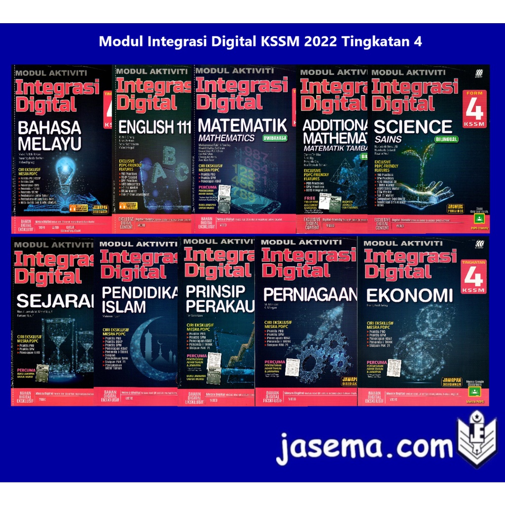 Buy Modul Integrasi Digital KSSM Tingkatan 4 BM  English  Matematik