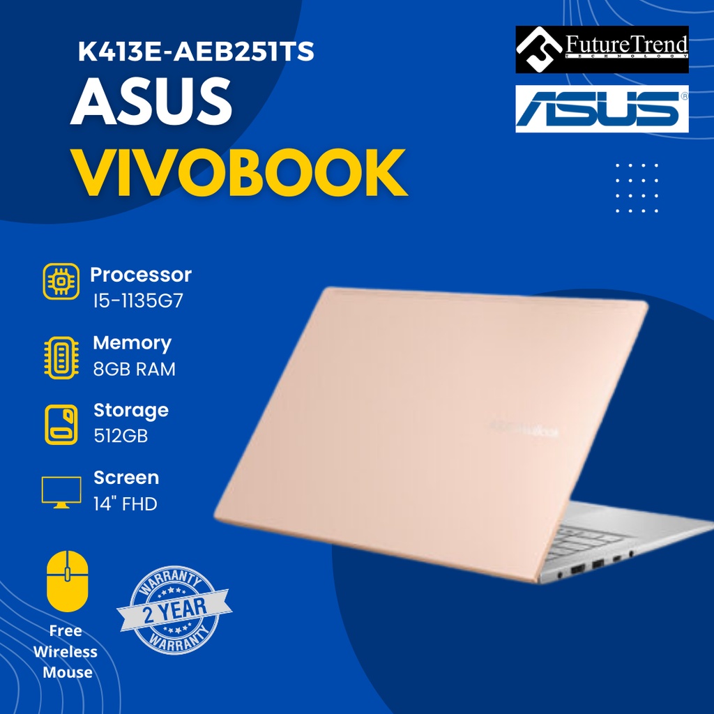 Asus Vivobook [K413E-AEB251TS] I5-1135G7/8GB/512GB/Intel Iris Xe/14 ...