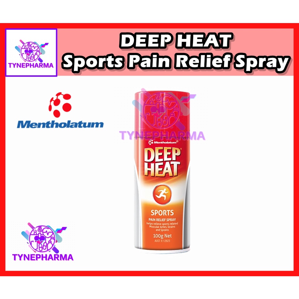 Mentholatum Deep Heat Sports Pain Relief Spray (100g) Shopee Malaysia
