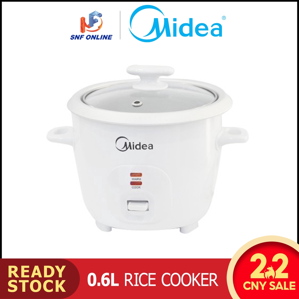 Midea 0.6L Rice Cooker MGGP06B MGGP06B Periuk Nasi Shopee Malaysia