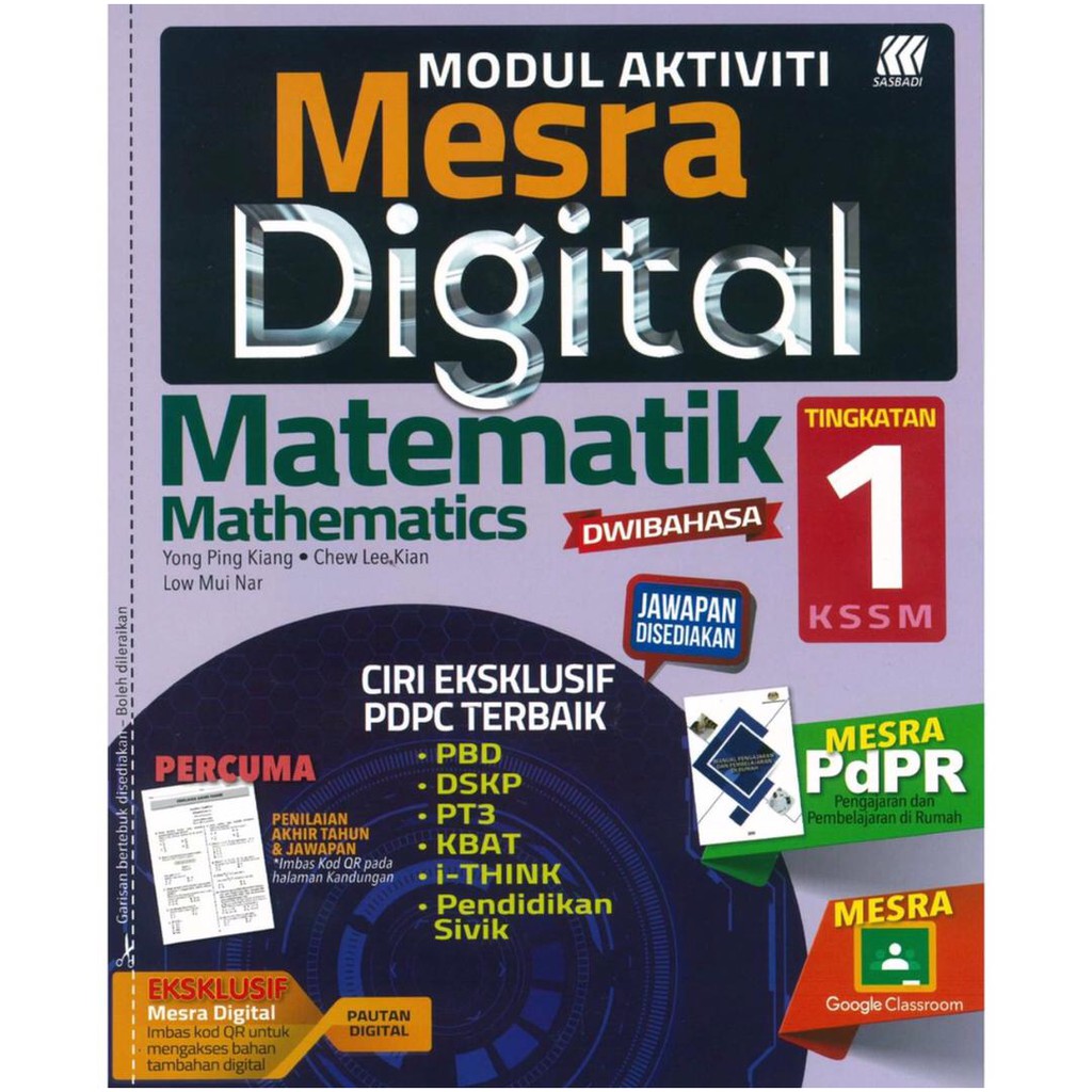 [MHD] DU Modul Aktiviti Mesra Digital  Matematik / Mathematics