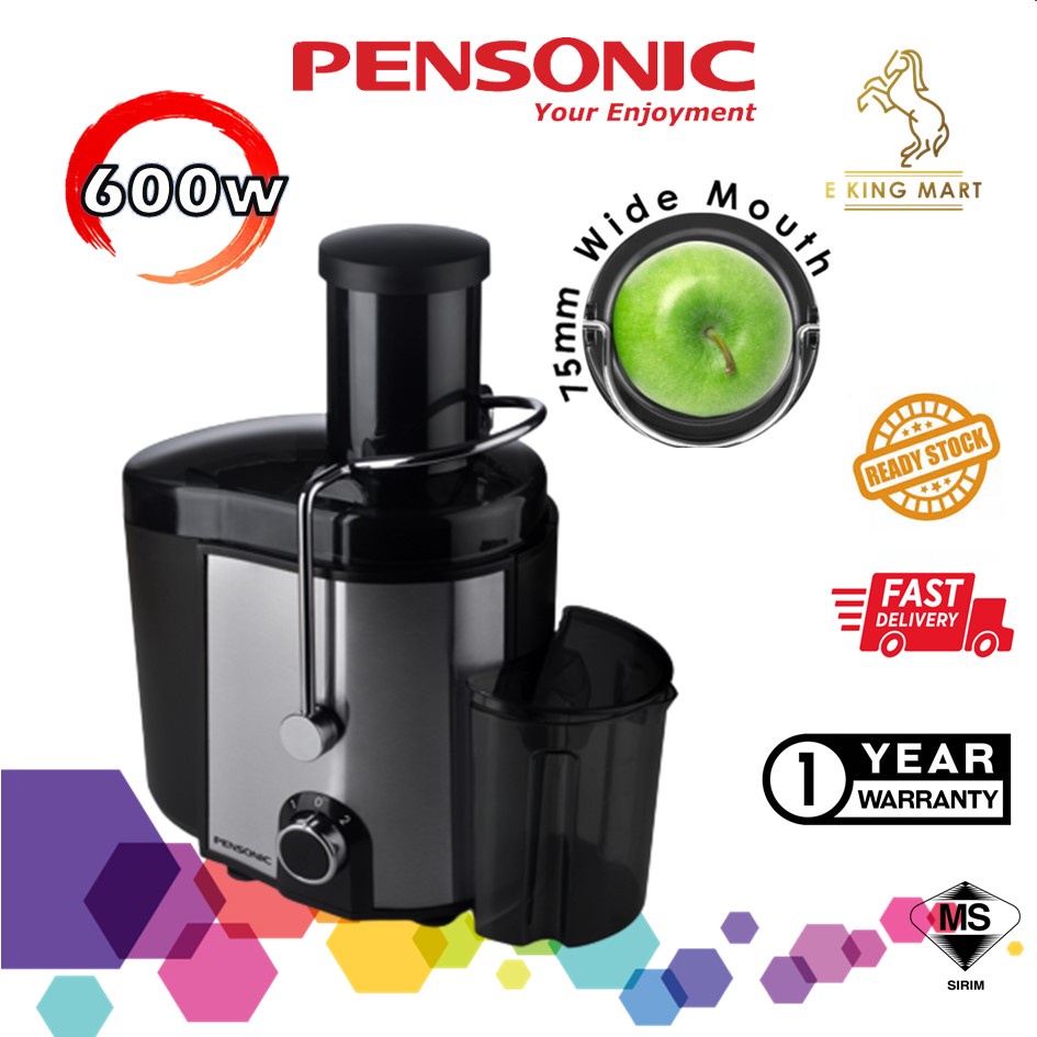 Pensonic Heavy Duty 600w Stainless Steel Juice Extractor Juicer PJ