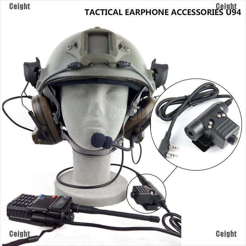 (Cei) ZTAC Tactical Headphone U94 Headset PTT Military Radio for