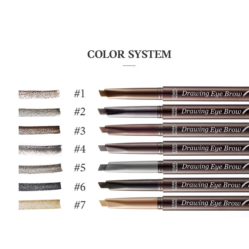 Etude House Drawing Eye Brow 0 25g 7 Colors To Choose Shopee Malaysia