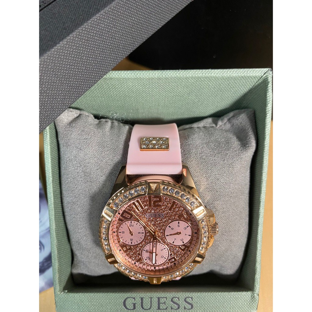 ORIGINAL Lady Frontier Quartz Crystal Ladies Watch Guess LADIES W1160L5  (FREE ENGRAVE NAME) | Shopee Malaysia