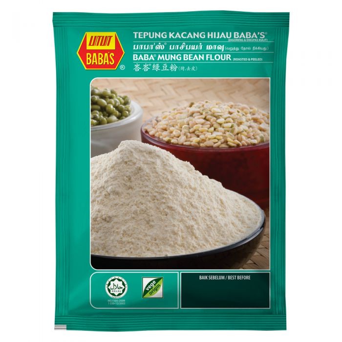 Buy BABA'S Tepung Kacang HIjau / Mung Bean Flour 500g | SeeTracker Malaysia