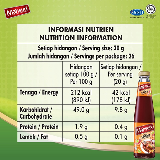 Mahsuri Assorted Set With Mahsuri Tiga Rasa 265g Presto Sauces Dressings