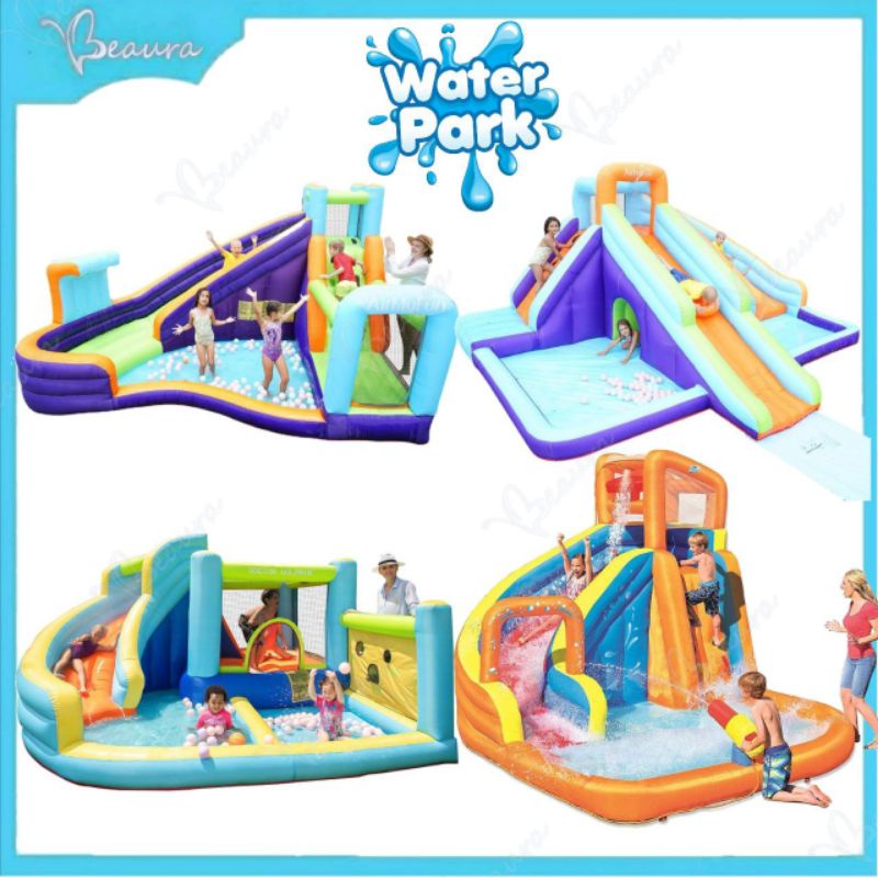 🔥waterpark Giant Castle Slide Bouncer Bestway Airmyfun Doctor Dolphin 