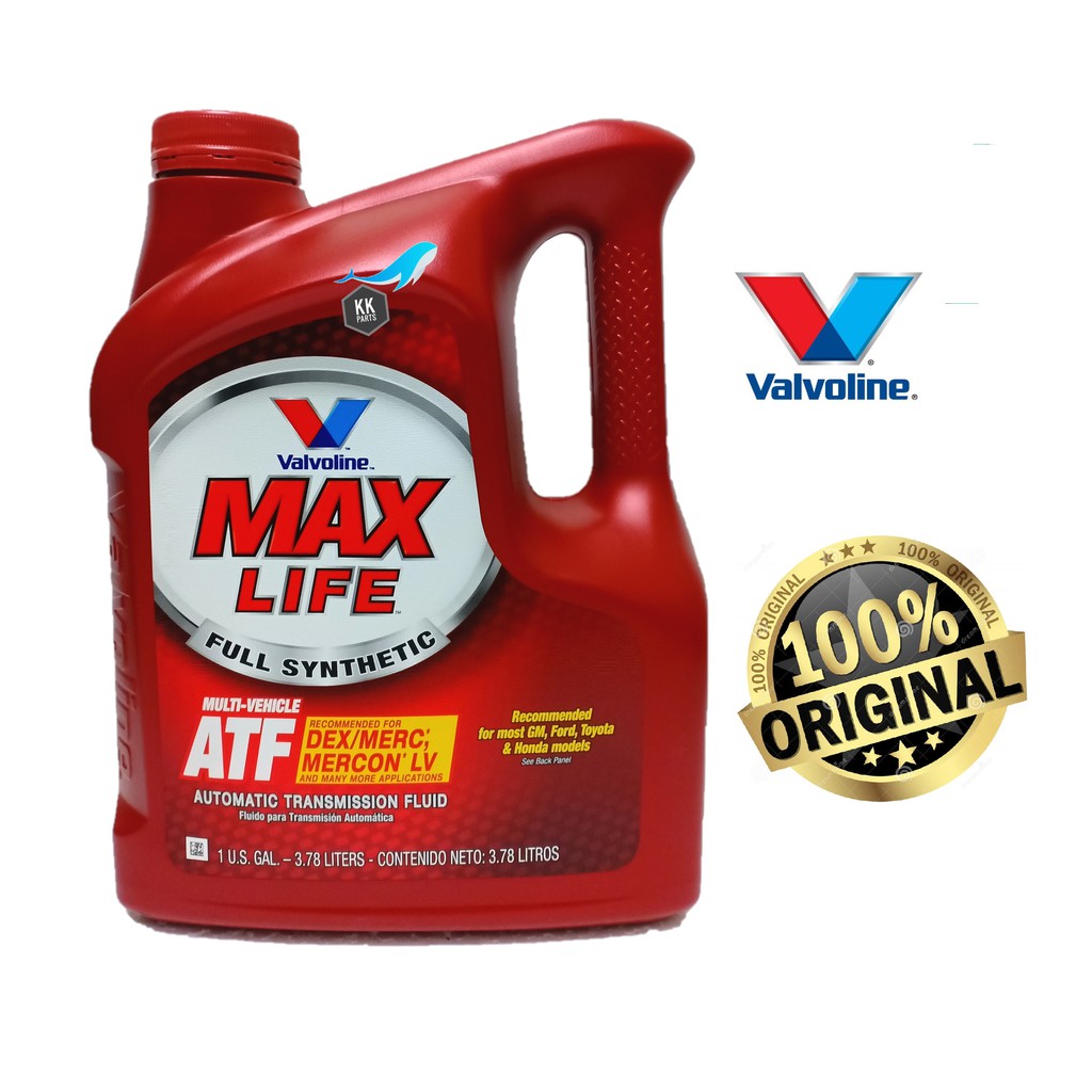 VALVOLINE Maxlife ATF Full Synthetic Transmission Fluid [3.78Liters ...