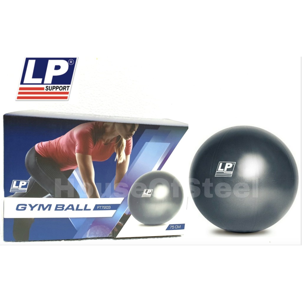 LP Brand FT7203 Anti Burst Gym Ball with Foot Pump (75cm Yoga Ball) (100% Original LP)