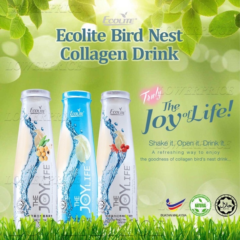 Ecolite Bird Nest Collagen 250ml Air Sarang Burung Ecolite The Joy Life