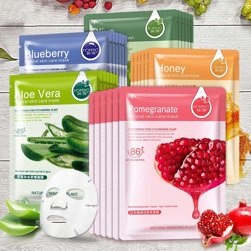 1 Pcs Facial Mask Sheet Moisture Face Mask Korean Essence Pack Natural Skin Care Ouyou Shopee