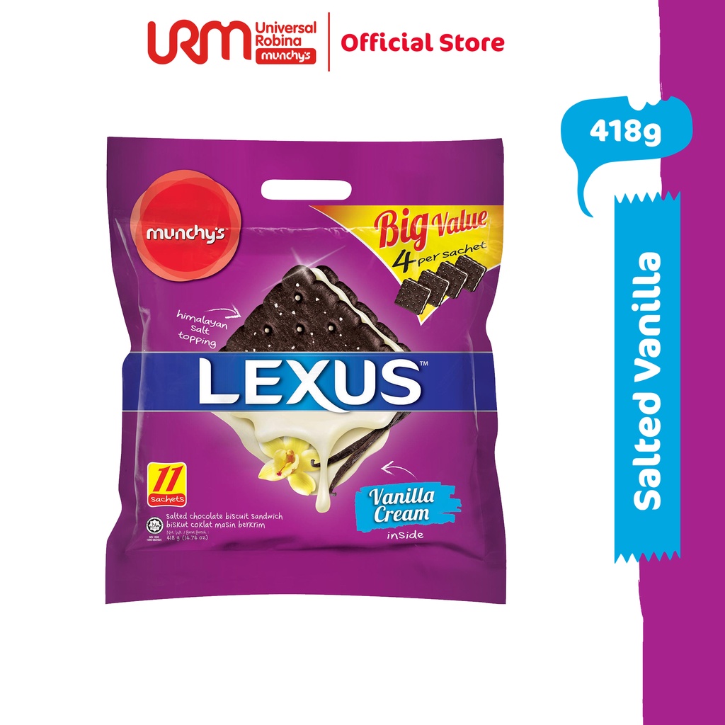 Munchy s LEXUS Sandwich Biscuit Salted Vanilla 418g Shopee Malaysia