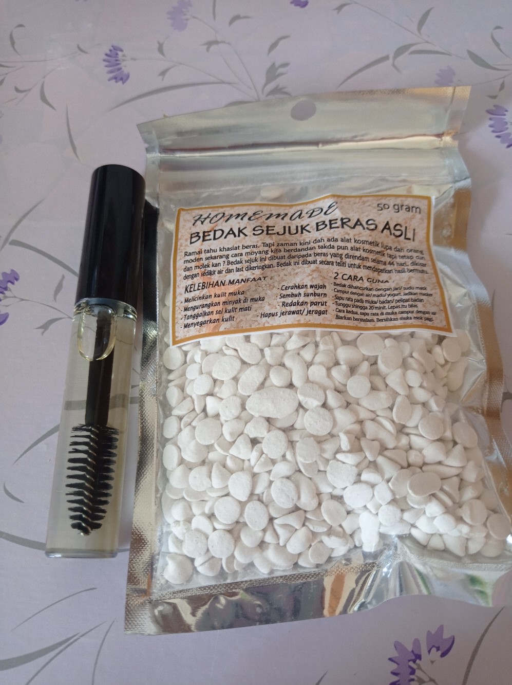 Bedak Sejuk Beras Asli Homemade 50g Shopee Malaysia