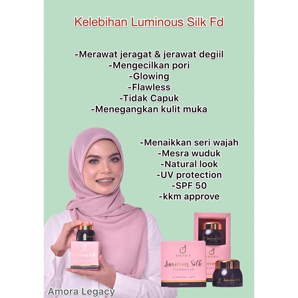 amora luminous silk foundation review
