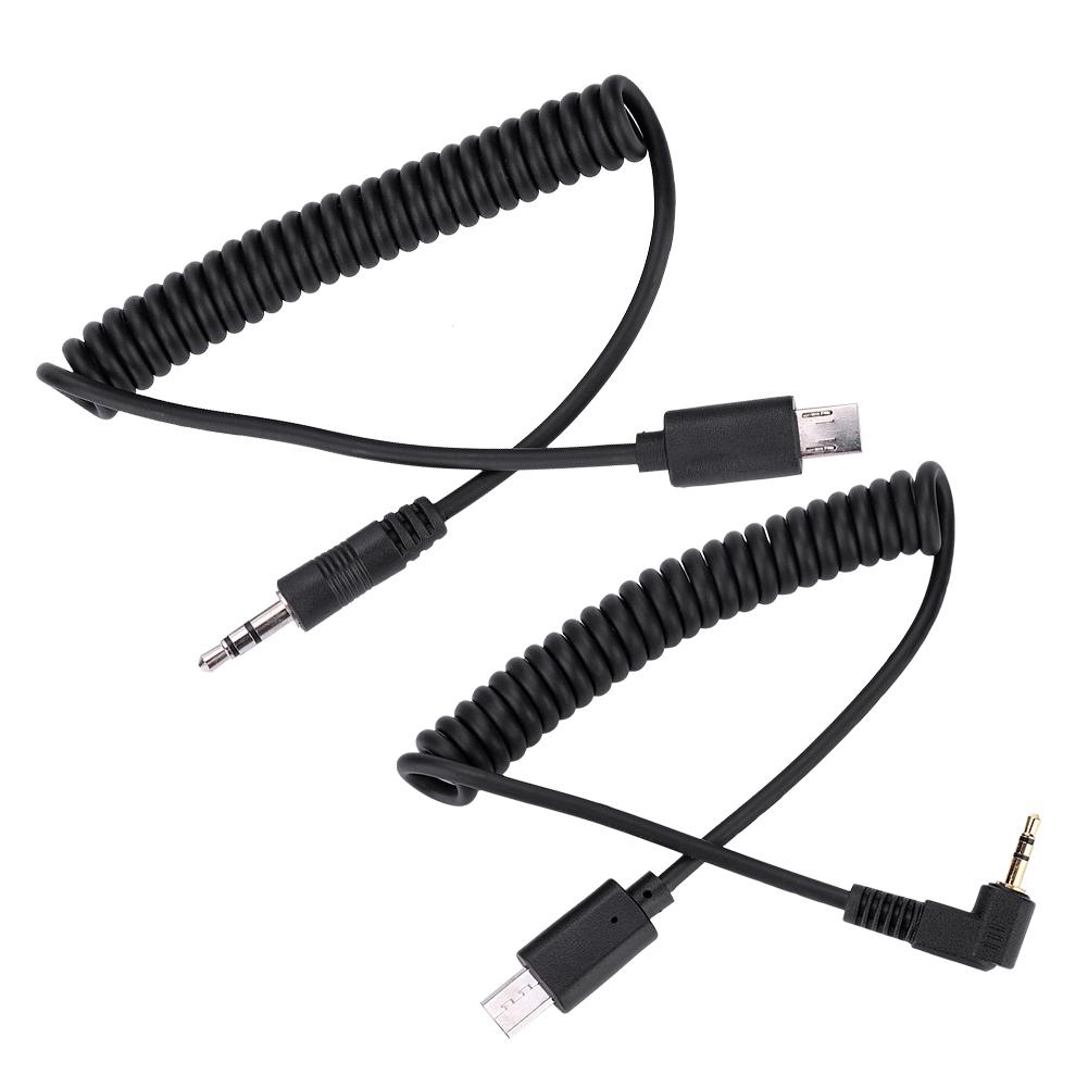 Black 3.5mmS2 RMVPR1 3.5mm/2.5mm S2 Shutter Release Cable for Sony